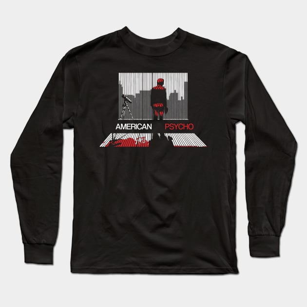 American Psycho - Clean Design Long Sleeve T-Shirt by NorthWestDesigns